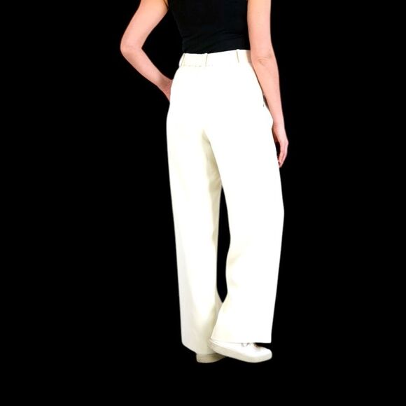 French Connection Women's Wide Leg Trouser Tan Size Large - Picture 7 of 10